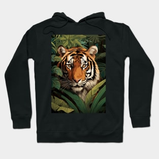 Jungle Tiger Face Hoodie